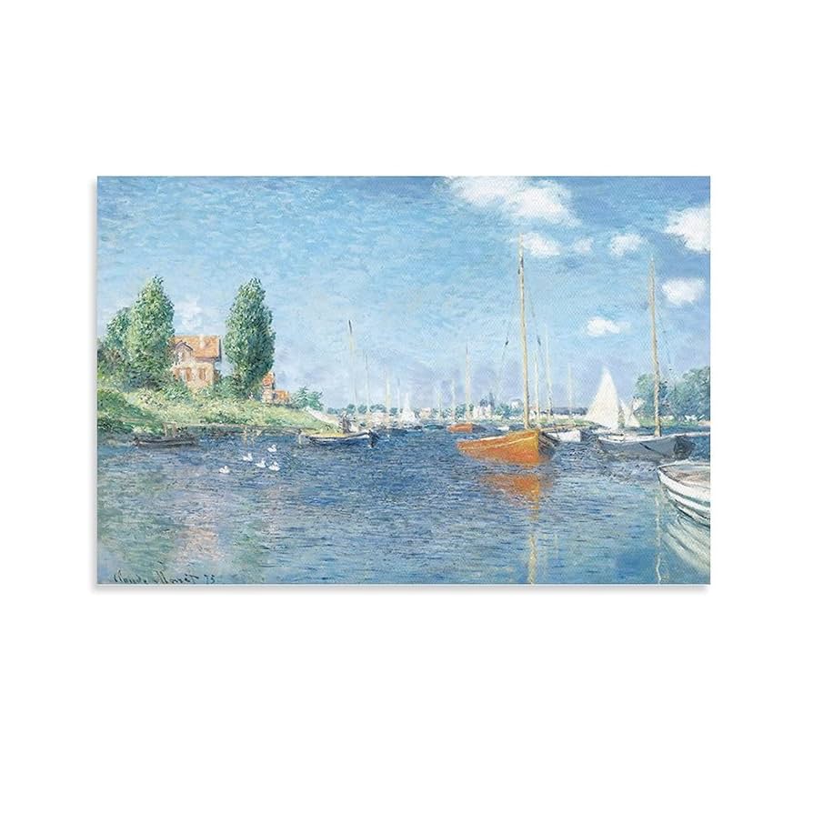 Amazon.co.jp: 印象派 クロード・モネ 世界名画(レッドボート